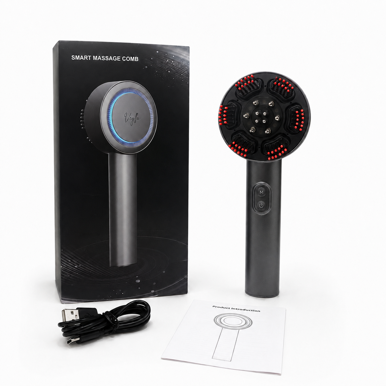 Veylla Scalp Ritual Device — Red Light Therapy & EMS Vibration Massager