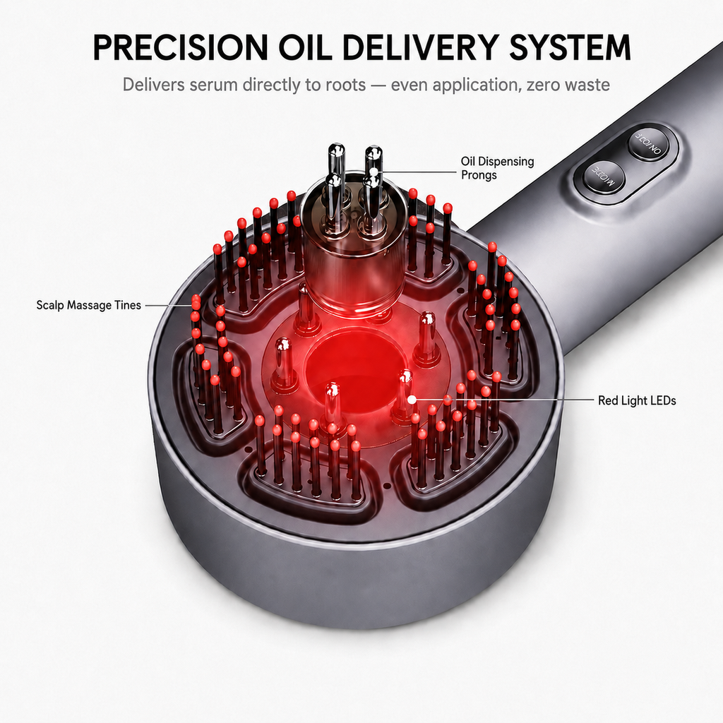 Veylla Scalp Ritual Device — Red Light Therapy & EMS Vibration Massager