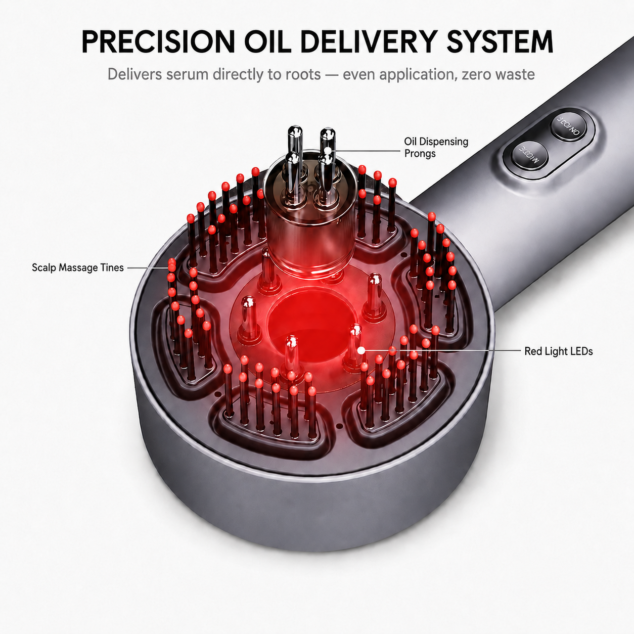 Veylla Scalp Ritual Device — Red Light Therapy & EMS Vibration Massager